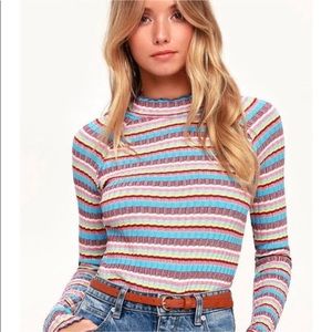 Free People Multicolor Striped Top